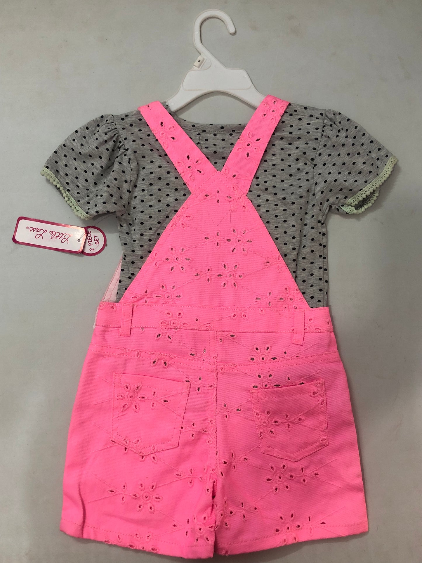Little Lass Dungaree Set