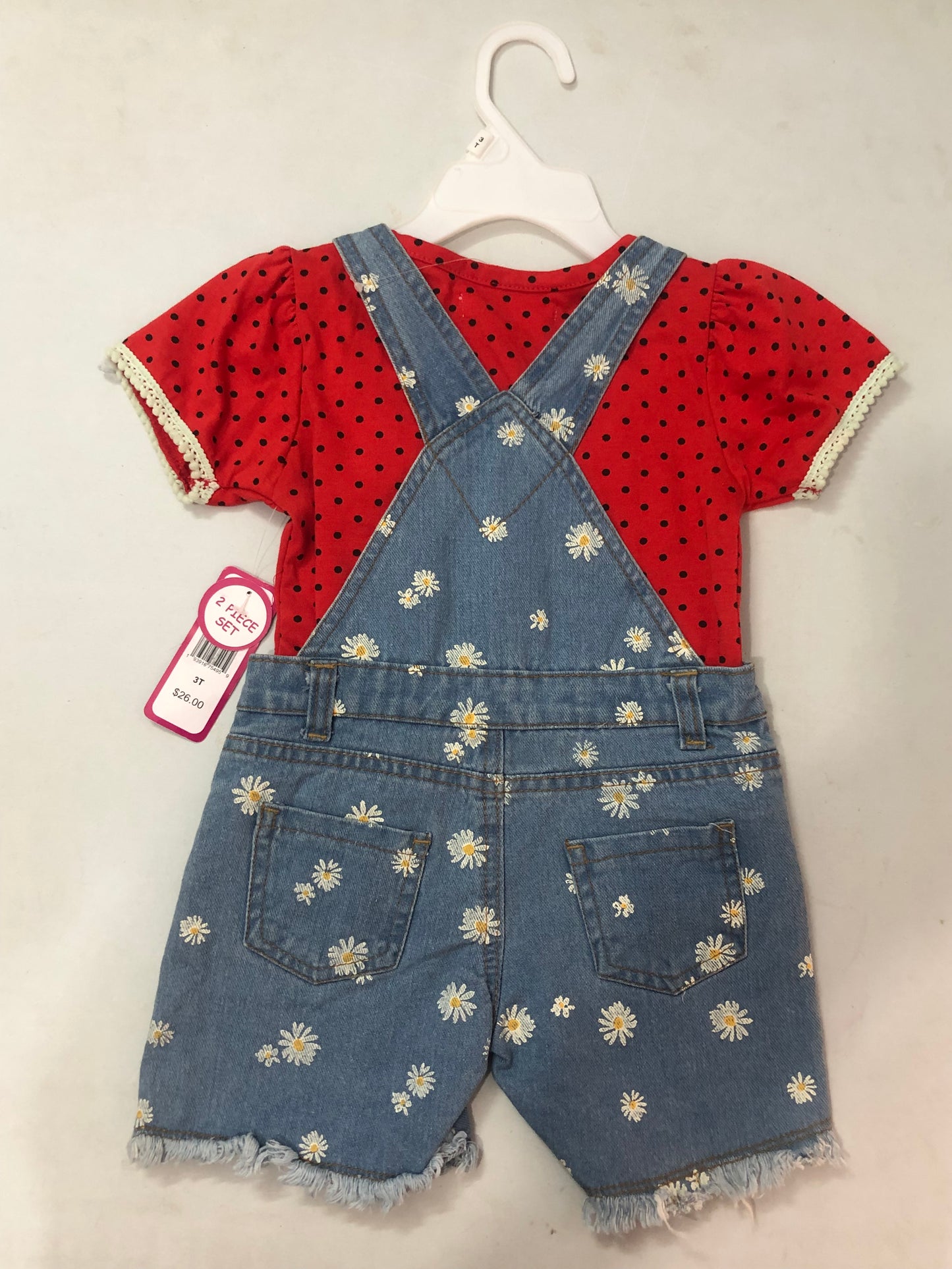 Little Lass Dungaree Set