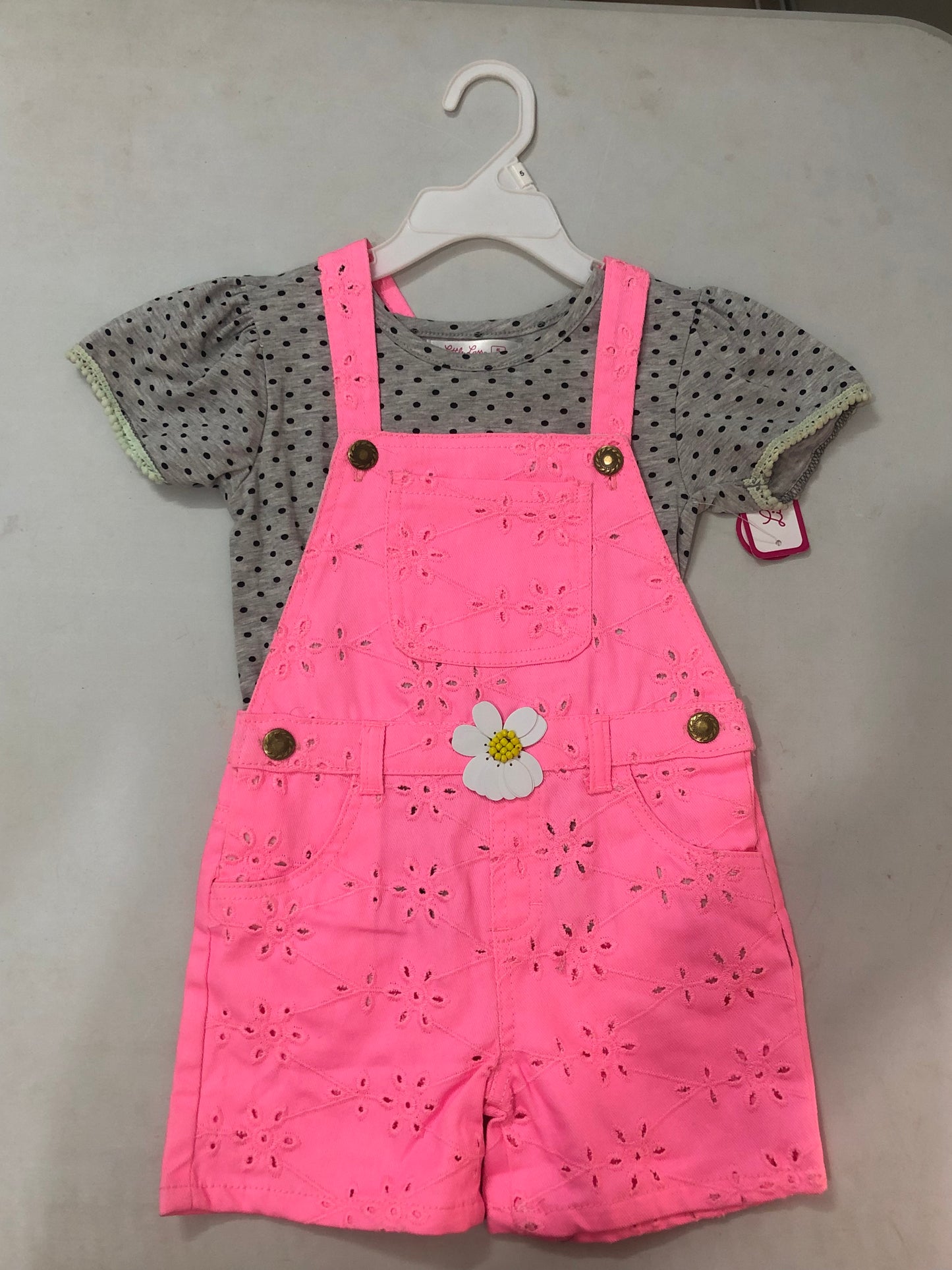 Little Lass Dungaree Set